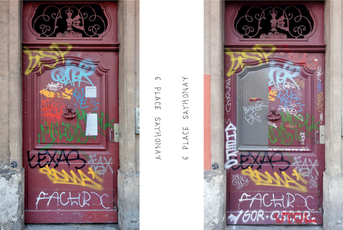 Jean Charles Couderc _ Unavida Familia _ Lyon _ Dessin _ Porte _ Graffiti _ 69ml